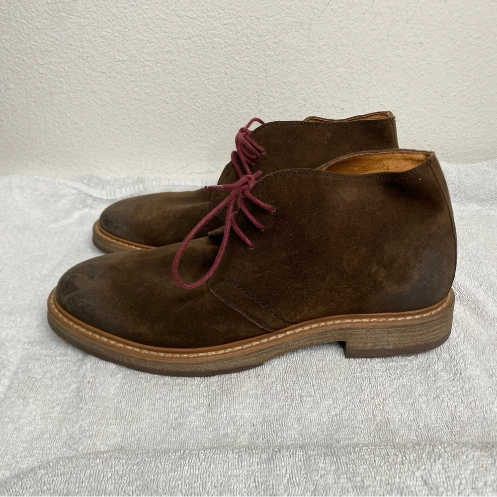 NWOT New 1901 Men Brown Leather Lace Up Chukka Boot Size 10.5 Western Streetwear